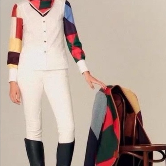 Tory Burch Tops - Tory Burch Colorful Patchwork Blouse